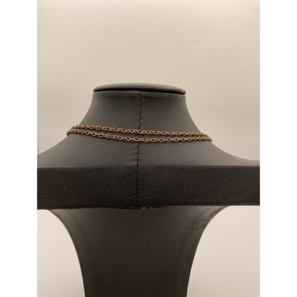 Gold-Tone Chain Necklace With Feather & Coin Pendant - Picture 4 of 5